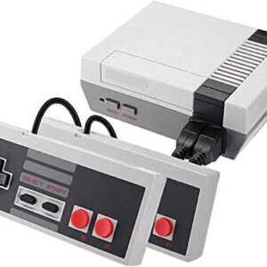 Classic Retro Game Console, AV Output 8-bit NES Video Game System Built-in 620 Games with 2 Classic Controllers