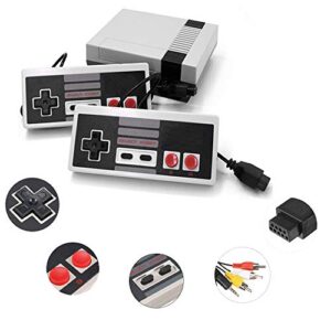 Classic Retro Game Console, AV Output 8-bit NES Video Game System Built-in 620 Games with 2 Classic Controllers