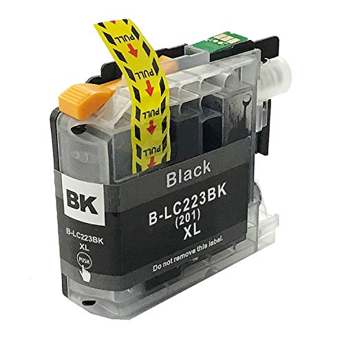 HGZ 6 Pack Black LC203XL LC203 BK LC201XL LC201 Compatible Ink Cartridges for Brother MFC-j460DW MFC-J480DW MFC-J485DW MFC-J680DW MFC-J880DW MFC-J885DW MFC-J4620DW MFCJ5720DW MFC-J5520DW MFC-J4420DW