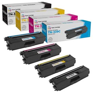 ld products compatible toner cartridge replacement for brother tn-339 extra high yield (black, cyan, magenta, yellow, 4-pack) for use in: hl-l9200cdw, hl-l9200cdwt & mfc-l9550cdw