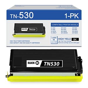 guloya 1 pack black tn530 toner compatible tn-530 toner cartridge replacement for brother mfc-8420 8220 8820d 8840d 8120 8440 hl-5150d 5140 5170dn 1650 1650n 5170dnlt 5150dlt dcp-8020 8025d printer.