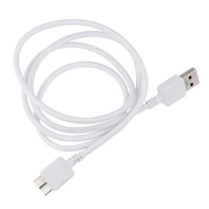 readywired usb charging cable cord for brother wireless compact desktop scanner ads-1250w, ads-1700w