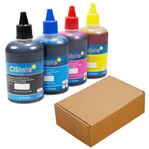 cisinks refill ink bottle set – 13.5oz/400ml compatible for brother lc203 mfc j4320dw j4420dw j4620dw j5520dw j5620dw j5720dw j460dw j480dw j485dw j680dw j880dw j885dw j4625dw j5320dw