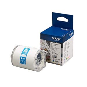 brother cz-1005 zero-ink roll cassette, continuous length, 50 mm (w) x 5 m (l), brother genuine supplies, white