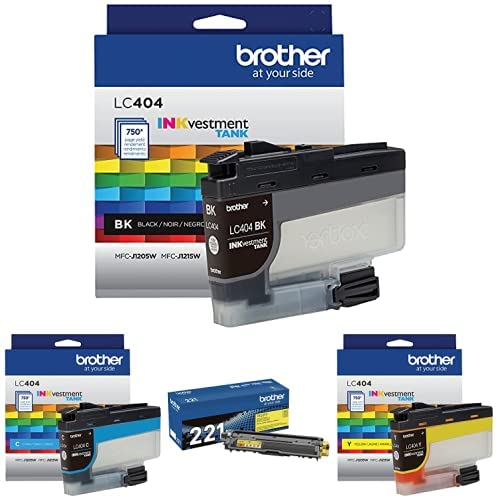 Brother 4-Color Ink Cartridge Set, LC404