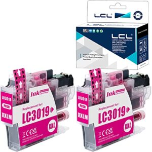 lcl compatible ink cartridge replacement for brother lc3019 lc3017 xxl lc3017m lc3019m high yield mfc-j5330dw j6530dw j6930dw j6730dw mfc-j5730dw mfc-j5335dw (2-pack magenta)