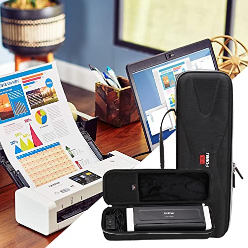 FBLFOBELI Hard Travel Carrying Case for Brother Wireless Compact Desktop Scanner ADS-1700W / RADS-1700W, Protective Storage Bag (Case Only)