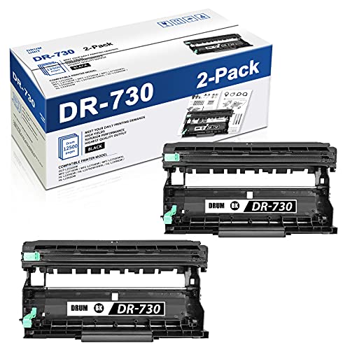 MaxColor 2 Pack DR730 DR-730 Drum Unit Replacement for Brother DCP-L2550DW MFC-L2710DW L2750DW L2750DWXL HL-L2350DW L2370DWDWXL L2390DW L2395DW Printer Drum Unit (Toner Not Included)