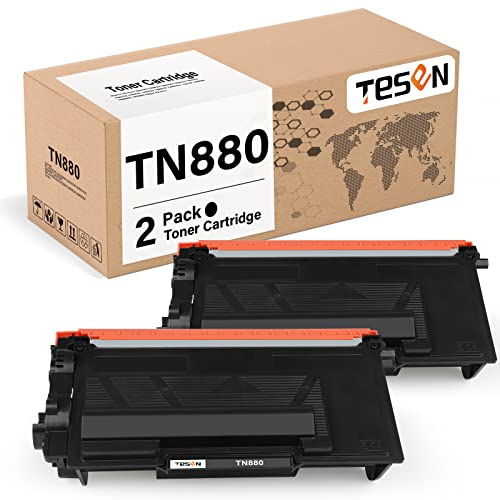 TN880 TESEN Compatible Toner Cartridge Replacement for Brother TN880 TN-880 to use with HLL6200DW HLL6200DWT MFCL6700DW HLL6250DW HLL6300DW HLL6400DW MFCL6750DW L6800DW L6900DW High Yield 2-Pack