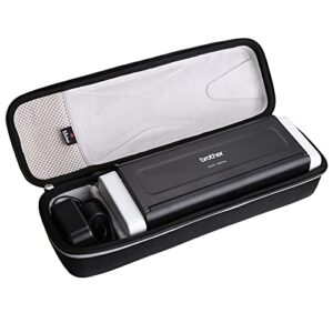 mchoi shockproof carrying case compatible with brother ads-1700w / ads-1250w / ads-1200 / rads1200 wireless compact desktop scanner, case only