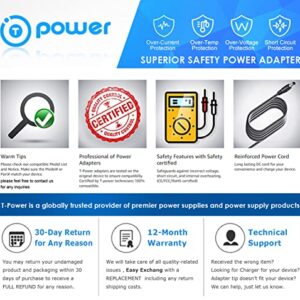 T-Power AC Adapter for 9VDC Brother AD-24 AD-24ES AD-20 or AD-30 P-Touch Label Maker Ac Dc Adapter Charger Power Supply