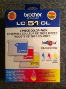 brother lc51cl 3 piece color-pack innobella