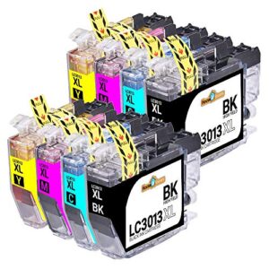 HouseOfToners Compatible Ink Cartridge Replacement for Brother LC3013 XL LC3011 LC3013BK LC3013C LC3013M LC3013Y for MFC-J491DW MFC-J497DW MFC-J895DW (2B/2C/2M/2Y, 8PK)