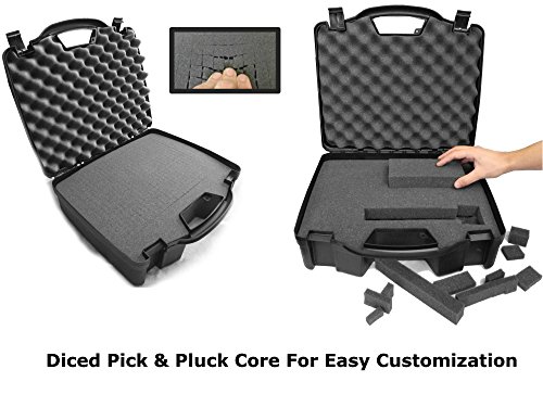 Casematix OfficeForce Printer Labeler Hard Case Compatible with Brother P Touch Label Maker Pt d600, p750, d450 Pc PTouch Label Printers and More with Accessories, Includes Case Only