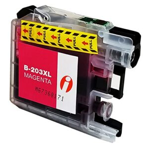 INK4WORK 5 Pack Compatible Ink Cartridge Replacement for Brother LC203 XL LC203XL LC-203 for MFC-J460DW MFC-J480DW MFC-J485DW MFC-J680DW MFC-J880DW MFC-J885DW (2 Black, 1 Cyan, 1 Magenta, 1 Yellow)