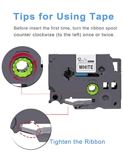 Aitaperste Compatible Color Tapes Replacement for Brother TZe Tape 12mm 0.47 TZe-231 TZe-B31 TZe-MQF31 TZe-MQP35 Laminated Compatible with P Touch PTD210 PTD400AD PTH110 PT-D202, 26.2 Feet, 4 Pack