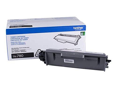 Brother Genuine TN-780 (TN780) Super High Yield Black Laser Toner Cartridge 2-Pack