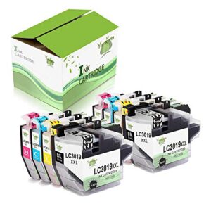 8 pack compatible ink cartridge replacement for brother lc3019 xxl lc3019bk lc 3019 to use with mfc-j6930dw mfc- j5330dw mfc-j6530dw mfc-j6730dw printer(2 black 2 cyan 2 magenta 2 yellow)