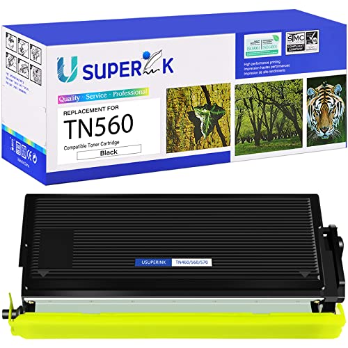 USUPERINK Compatible Toner Cartridge Replacement for Brother TN560 TN-560 TN540 TN-540 (Black, 1-Pack)