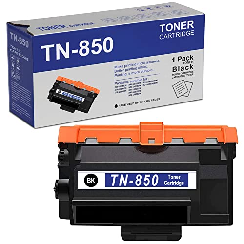 FOMY 1 Pack High Yield TN850 TN-850 Toner Cartridge Black Replacement for Brother MFC-L5700DW L5800DW L5900DW L6800DW L6900DW DCP-L5500DN L5600DN L5650DN HL-L6200DW/DWT L5000D L5100DN Printer Toner