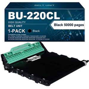 1-pack black bu-220cl belt unit compatible replacement for brother hl 3140cw 3150cdn mfc 9140cdn 9332cdw 9340cdw 9342cdw dcp 9015cdw 9020cdn 9020cdw 9022cdw 3170cdw printer,sold by heliumink.