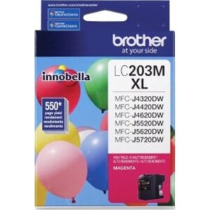 brother lc-203 oem magenta high yield cartridge part # lc203m, brother mfc-j4320/ j5520/ j5720 printers