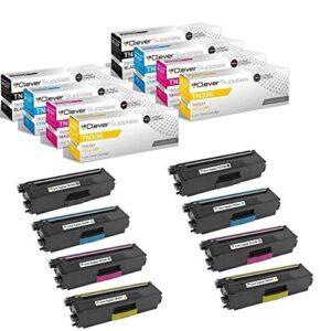 CS Compatible Toner Cartridge Replacement for Brother TN336 TN-336 TN336BK TN336C TN336M TN336Y HL-L8250 L8350 L8350CDWT L8250CDN L8350CDW MFC-L8600 L8850 L8600CDW L8850CDW 8 Color Set