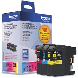 Brother LC103 Ink Cartridge ( Cyan,Magenta,Yellow , 3-Pack )