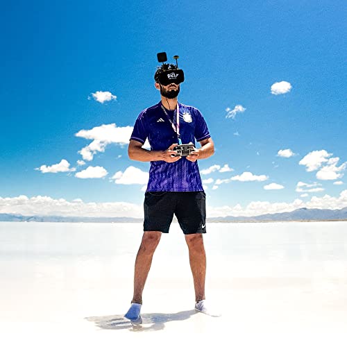 The Bigly Brothers True Diversity FPV Goggles, EV800D FX Edition, Improved Battery Life & Upgraded Recording Resolution @720p & Screen Resolution @800 x 480 5.8G 40CH FPV Goggle Build-in DVR