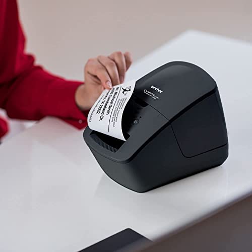 Brother QL-600 Economic Desktop Label Printer - Wired USB Connectivity - up to 2.4" Wide, 300 x 600 dpi, 44 Labels Per Minute, Automatic Cutter QL600 Label Maker for Home and Office