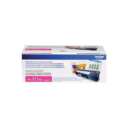 Brother TN315M OEM Toner - HL 4150CDN 4570CDW 4570CDWT MFC 9460CDN 9560CDW 9970CDW High Yield Magenta Toner (3500 Yield) OEM