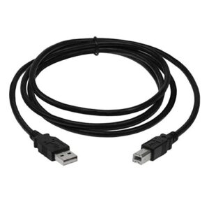 readywired usb cable cord for brother mfc-l2707dw laser printer – 10 feet