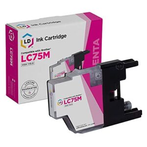 ld compatible ink cartridge replacement for brother lc75m high yield (magenta)