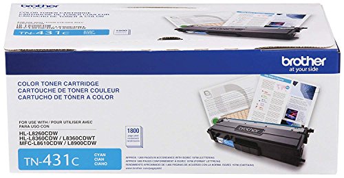 Brother MFC-L8610CDW Toner Cartridge Set (TN431) with Drum Unit (DR431CL)