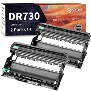 skydo dr730 drum unit replacement for brother dr730 dr 730 dr-730 works with hl-l2350dw mfc-l2710dw dcp-l2550dw mfc-l2750dw hl-l2390dw hl-l2395dw mfc-l2690dw hl-l2370dw hl-l2370dwxl printer (2 drums)