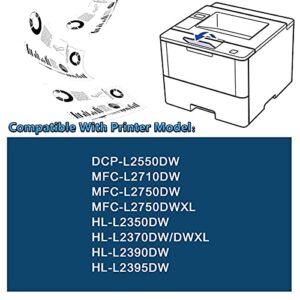 MaxColor 2 Pack Black TN-730 Toner Compatible TN730 Toner Cartridge Replacement for Brother MFC-L2750DW L2750DWXL HL-L2350DW L2370DWDWXL L2390DW L2395DW DCP-L2550DW Printer