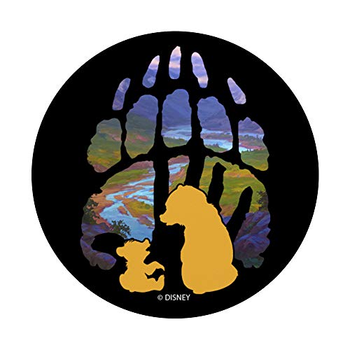 Disney Brother Bear Kenai And Koda Silhouette With Paw PopSockets PopGrip: Swappable Grip for Phones & Tablets