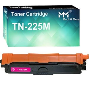 mm much & more compatible toner cartridge replacement for brother tn-225 tn-225m tn225 tn221 use for hl-3140cw 3150cdw 3170cdw mfc-9130cw dcp-9022cdw printers (magenta)