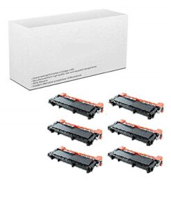 am-ink compatible toner cartridge replacement for brother tn630 tb-630 tn660 tn-660 high yield mfc-l2720dw mfc-l2740dw printer (6-pack)