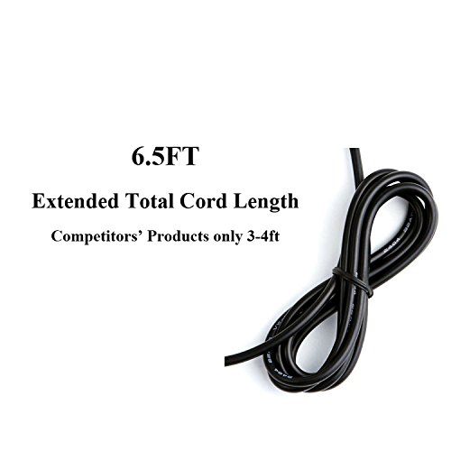 (Extra Long 6.5ft Cable Cord) Ac Dc Adapter for Brother P-Touch PT-D200 PTD200 PT-D200VP PT-D210 Label Maker Replacement (AD-24 AD-24ES AD-20 AD-30 AD-60) Switching Power Supply Cord Charger