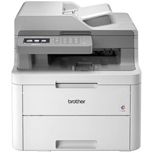 brother mfc-l3710cwb all-in-one digital led color wireless laser printer for home office – print copy scan fax – 3.7″ lcd touchscreen, 19 ppm, 600 x 2400 dpi, 50-sheet adf – tillsiy printer cable