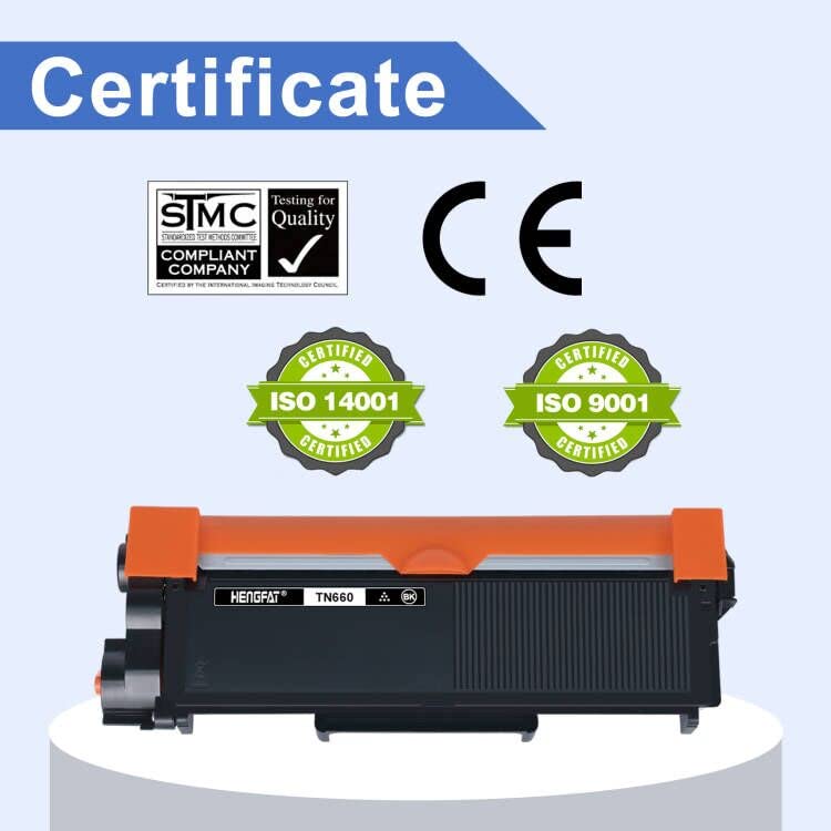 HENGFAT TN660 Toner Cartridge Compatible Replacement for Brother TN660 TN630 TN-660 for HL-L2380DW HL-L2300D HL-L2320D DCP-L2540DW HL-L2340DW MFC-L2700DW MFC-L2740DW L2720DW Printer (Black 2-Pack)