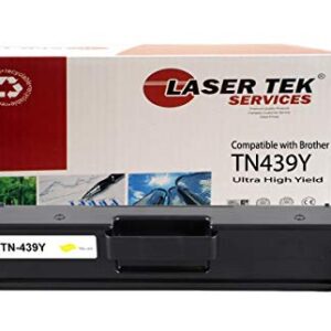 Laser Tek Services Compatible Toner Cartridge Replacement for Ultra High Yield Brother TN-439K TN-439C TN-439M TN-439Y. (Black, Cyan, Magenta, Yellow, 4-Pack)