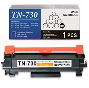 maxcolor tn730 1 pack(black) compatible tn-730 toner cartridge replacement for brother mfc-l2710dw l2750dw l2750dwxl hl-l2395dw l2350dw l2370dw/dwxl l2390dw dcp-l2550dw printer toner cartridge.