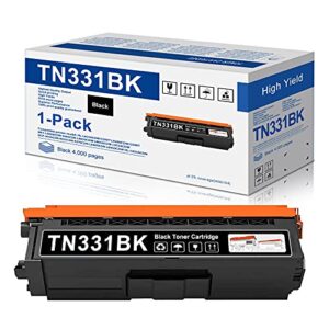 mitocolor 1 pack black tn-331bk tn-331 tn331bk tn331 toner cartridge replacement for brother hl-l8250cdn l8350cdw/cdwt mfc-l8600cdw 9460cdn l8650cdw l9550cdw dcp-9050cdn 9055cdn l8400cdn printer