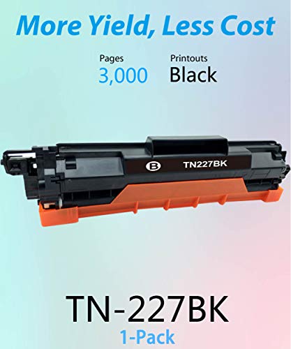 MM Much & More Compatible Toner Cartridge Replacement for Brother TN-227 TN227 TN-227BK TN223 use for MFC-L3770CDW MFC-L3750CDW HL-L3230CDW HL-L3290CDW HL-L3210CW MFC-L3710CW (Black)