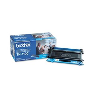 brother tn110c original toner cartridge, cyan – in retail packaging