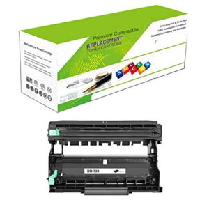 remanufactured toner drum for dr-730 | compatible drum replacement for brother dcp-l2550dw, brother mfc-l2710dw/l2730dw/l2750dw/l2750dwxl | standard yield laser printer by premium ink&toner