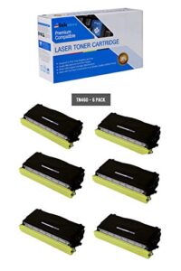 inksters compatible toner cartridge replacement for brother tn430/460/560/570/6300/7600 black – compatible with hl 1030 1200 1240 1254 (6 pack)