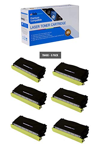 Inksters Compatible Toner Cartridge Replacement for Brother TN430/460/560/570/6300/7600 Black - Compatible with HL 1030 1200 1240 1254 (6 Pack)